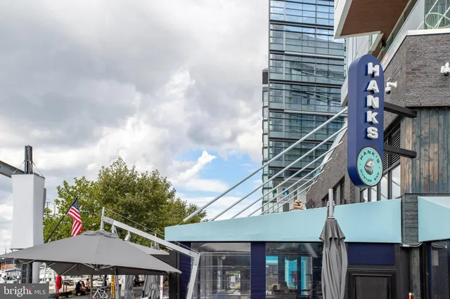 a view of street with sitting area