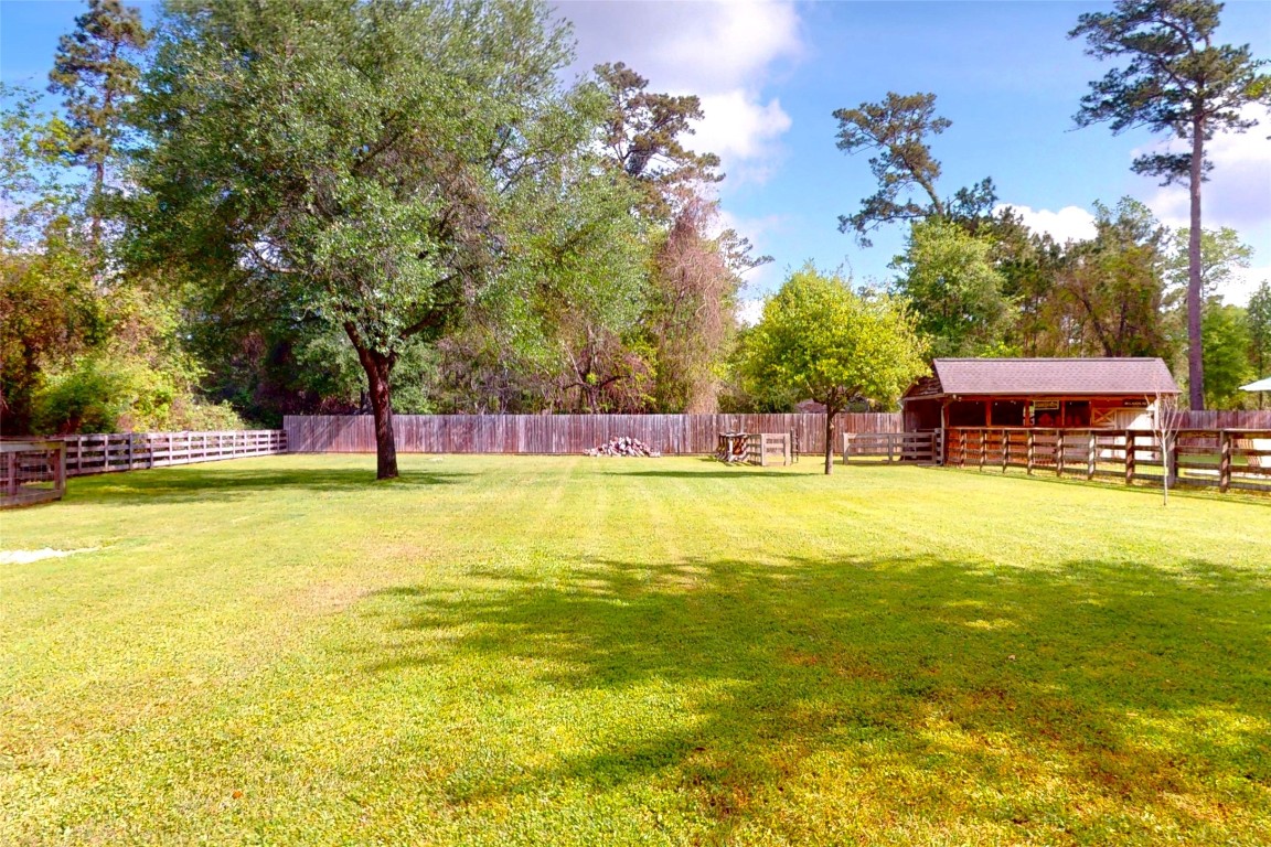 142 Sentinel Oaks Pinehurst, TX 77362 - Photo 27 of 41 a view of a swimming pool with an outdoor seating