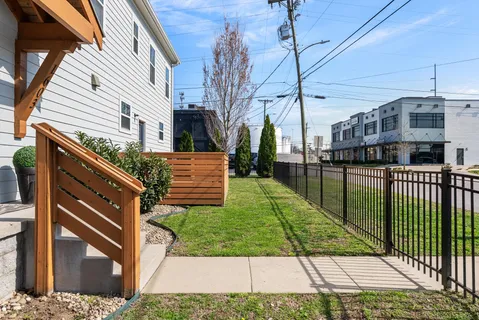 a view of a street in front of building