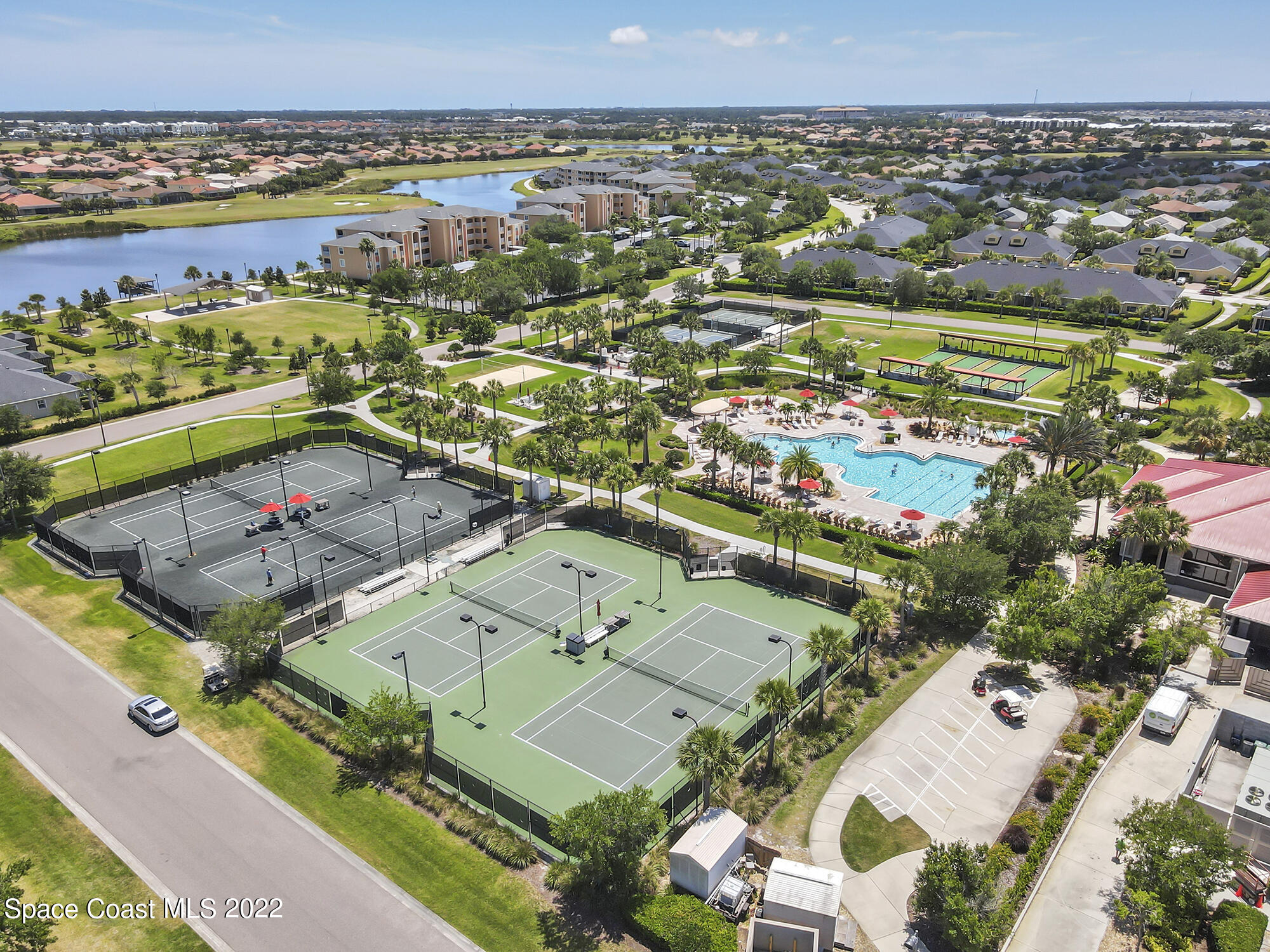 3151 Le Conte Street Melbourne, FL 32940 - Photo 2 of 30 an aerial view of residential houses with outdoor space