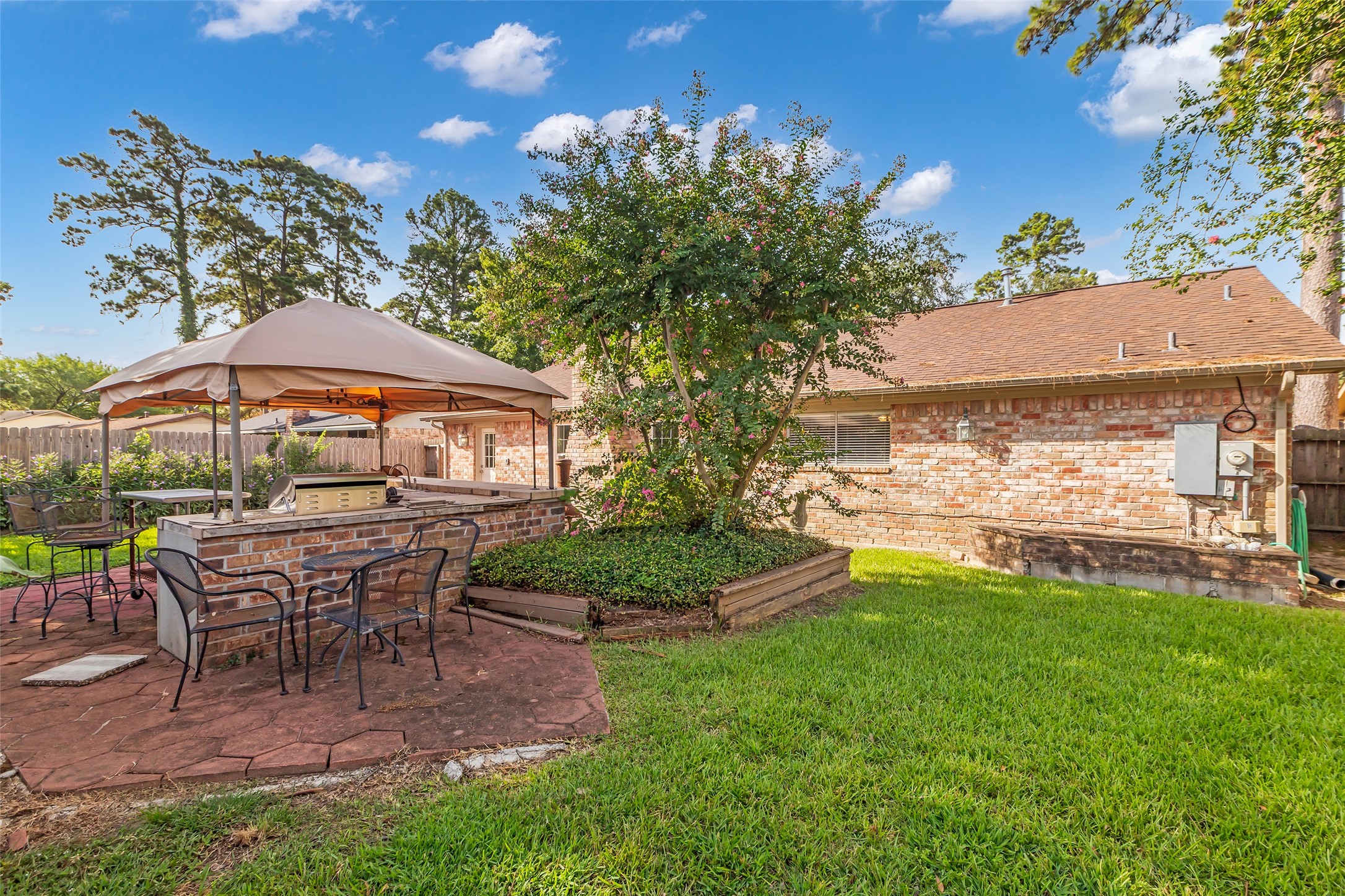 23826 Farm Hill Drive Spring, TX 77373 - Photo 2 of 38 a view of a house with backyard porch and sitting area