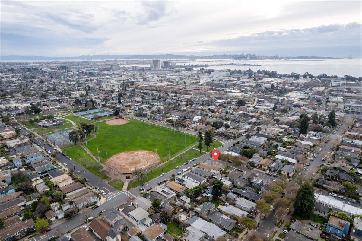 2717 Mabel Street Berkeley, CA 94702 - Photo 58 of 59 Aerial overview of property's location with nearby suburban area