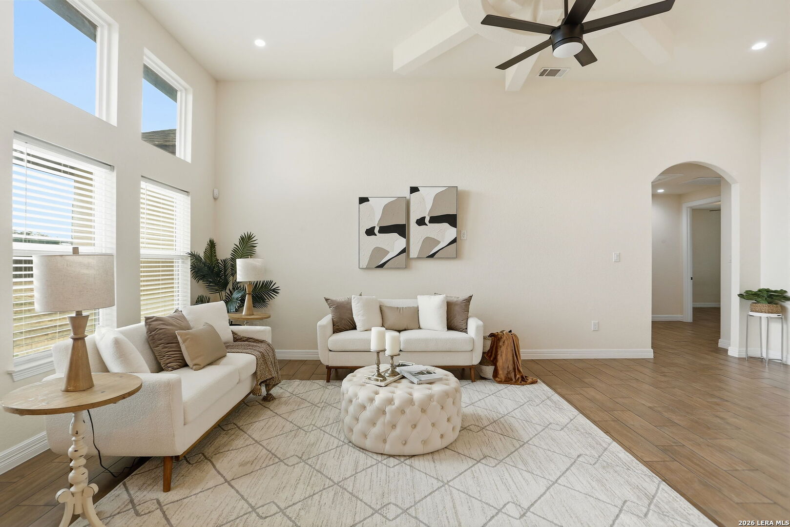100 West Short Meadow Drive Lytle, TX 78052 - Photo 13 of 51 a living room with furniture and wooden floor