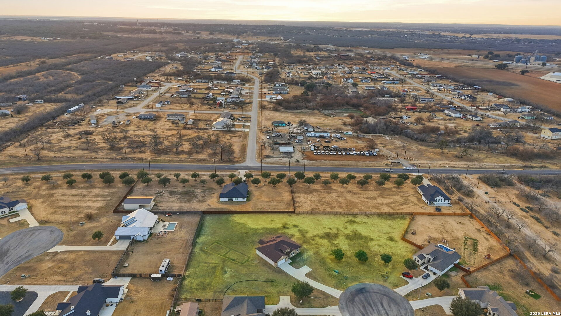 100 West Short Meadow Drive Lytle, TX 78052 - Photo 50 of 51 an aerial view of residential houses with outdoor space