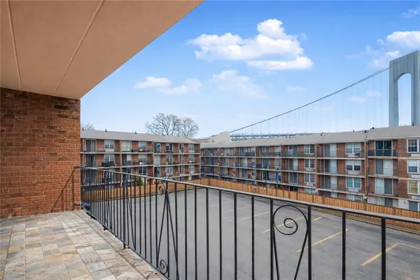 a view of a balcony