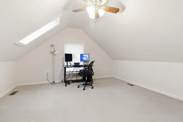 a view of workspace with a window