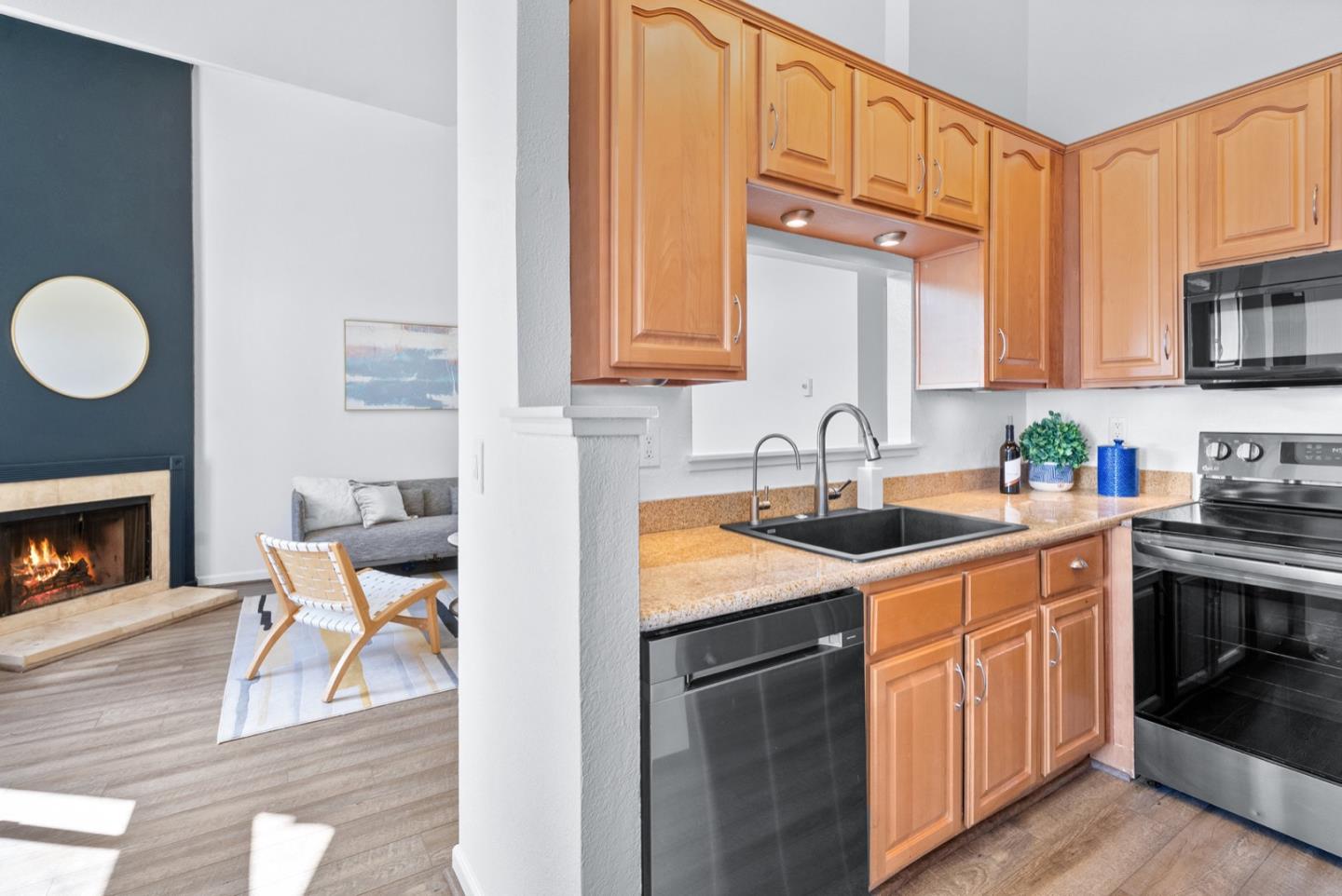 2863 South Bascom Avenue, Unit 804 Campbell, CA 95008 - Photo 11 of 28 a kitchen with a sink cabinets and appliances