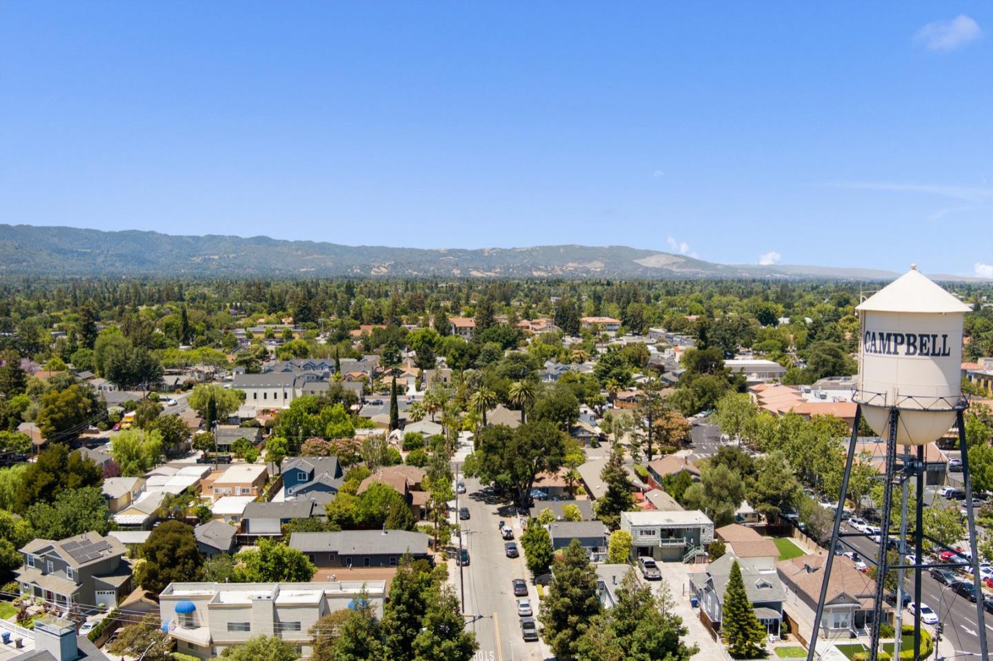 2863 South Bascom Avenue, Unit 804 Campbell, CA 95008 - Photo 26 of 28 an aerial view of residential houses with outdoor space and trees