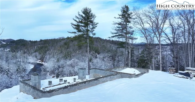 a view of a dry yard