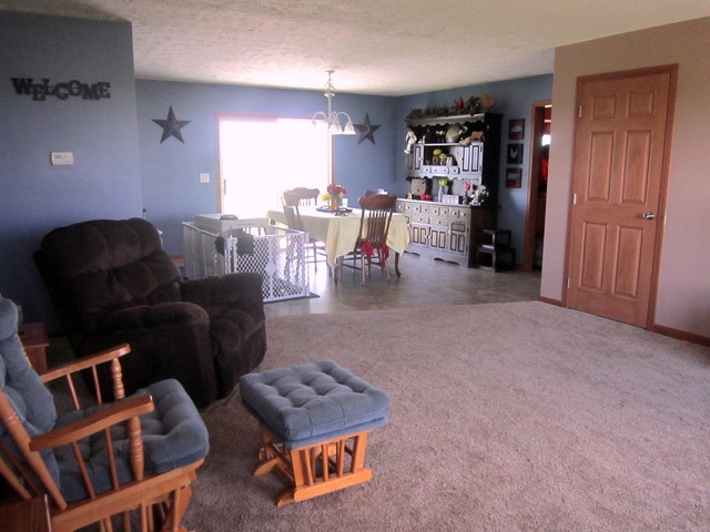2050 East Grinter Road Mazon, IL 60444 - Photo 14 of 19 a living room with furniture and a flat screen tv