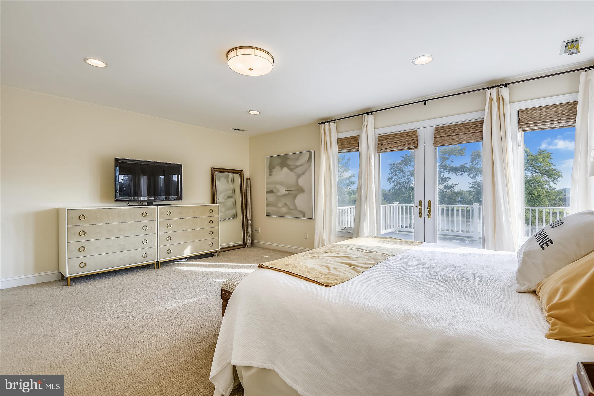 7210 Kent Point Road Stevensville, MD 21666 - Photo 29 of 96 Master Bedroom waterside with deck