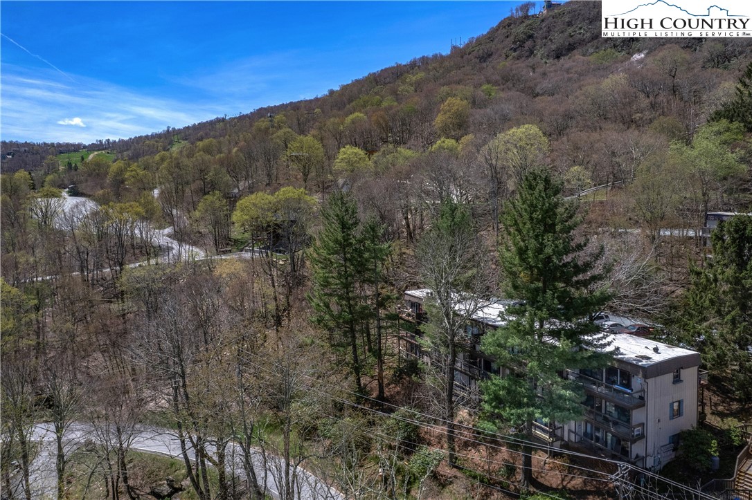103 Mid Holiday Lane, Unit 115D Beech Mountain, NC 28604 - Photo 23 of 25 a view of a building with mountains and mountain view