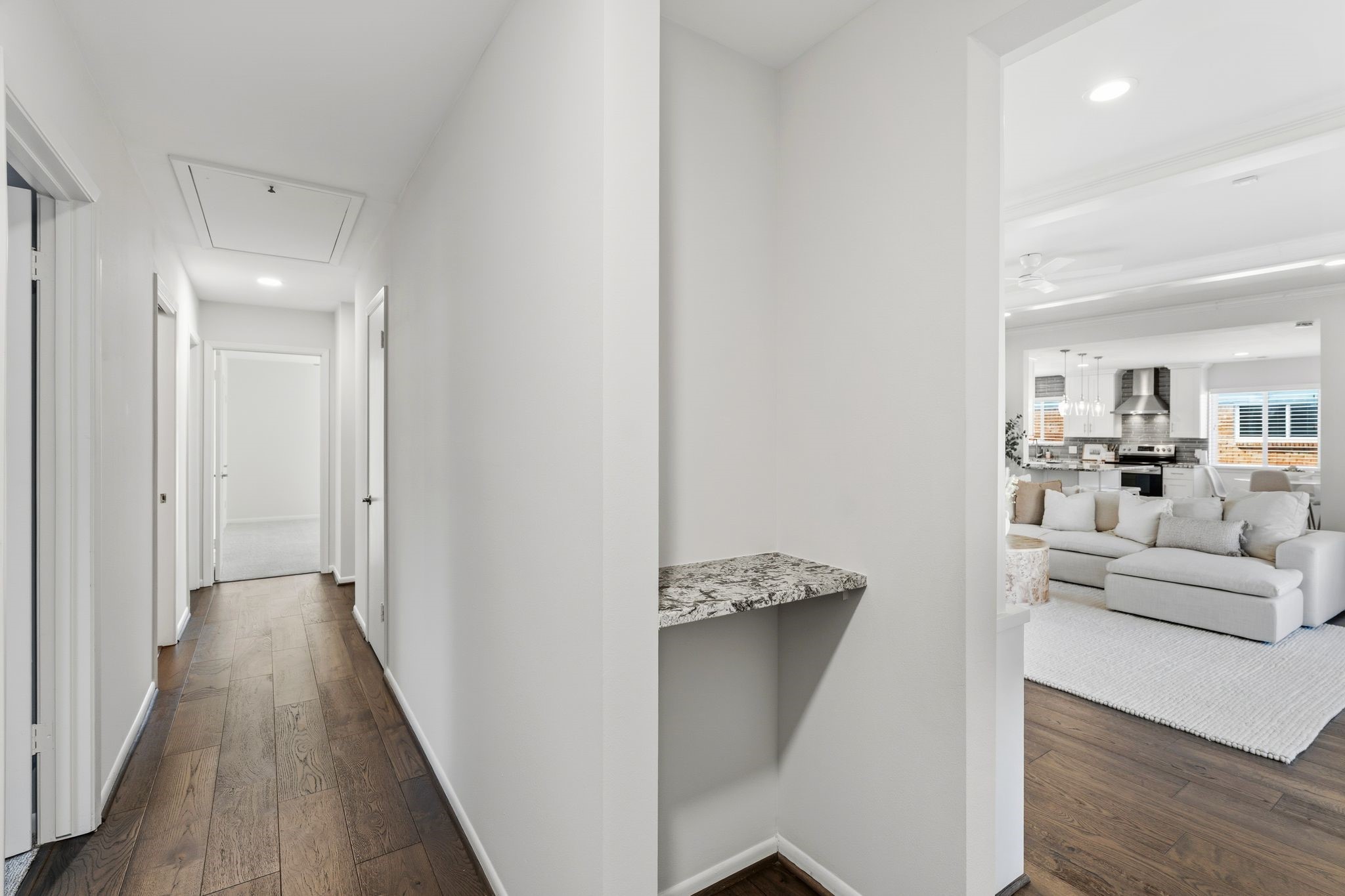 5706 Ariel Street Houston, TX 77096 - Photo 14 of 31 From this vantage point you are looking down the hallway to 3 additional and spacious bedrooms + the secondary bath.
