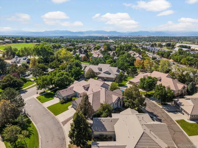 an aerial view of multiple house