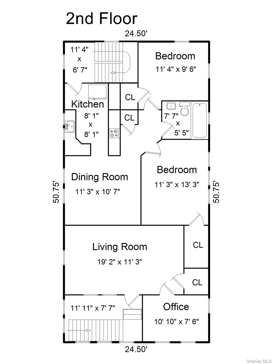 42 Crestview Street New Rochelle, NY 10801 - Photo 22 of 23 2nd floor plan