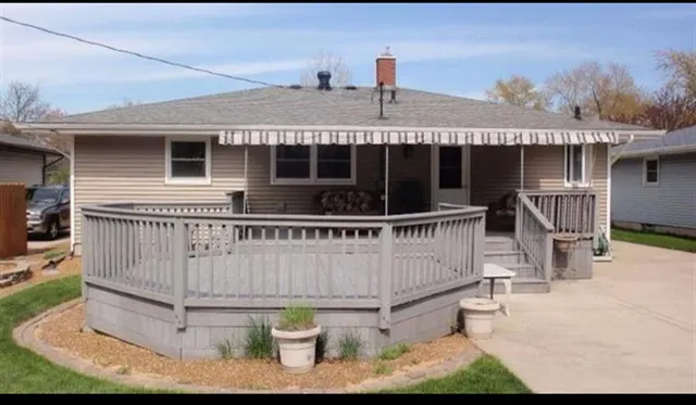 a view of terrace with seating space and deck