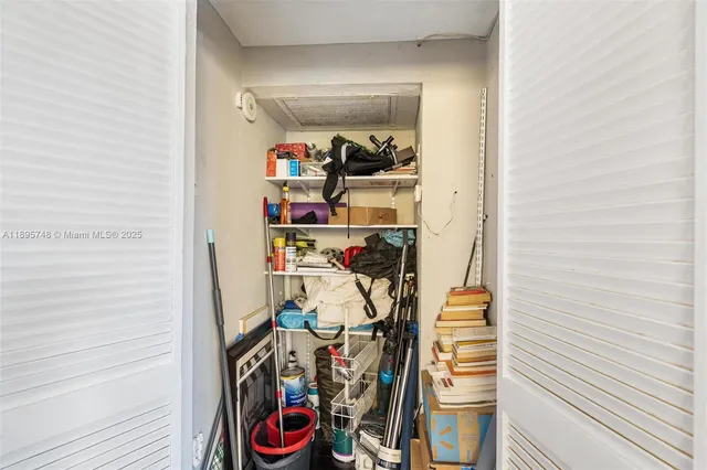 a view of storage and utility room