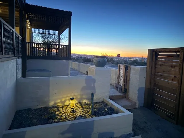 a dining room with table and chairs