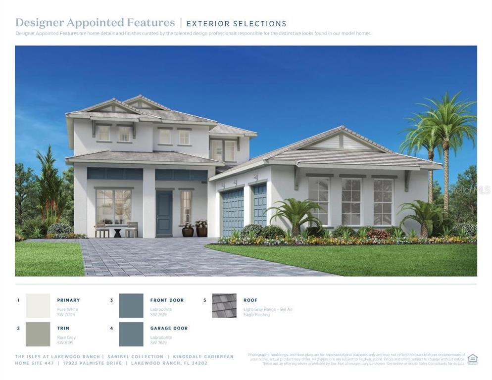 17923 Palmiste Drive Bradenton, FL 34202 - Photo 2 of 35 a front view of a house with a garden