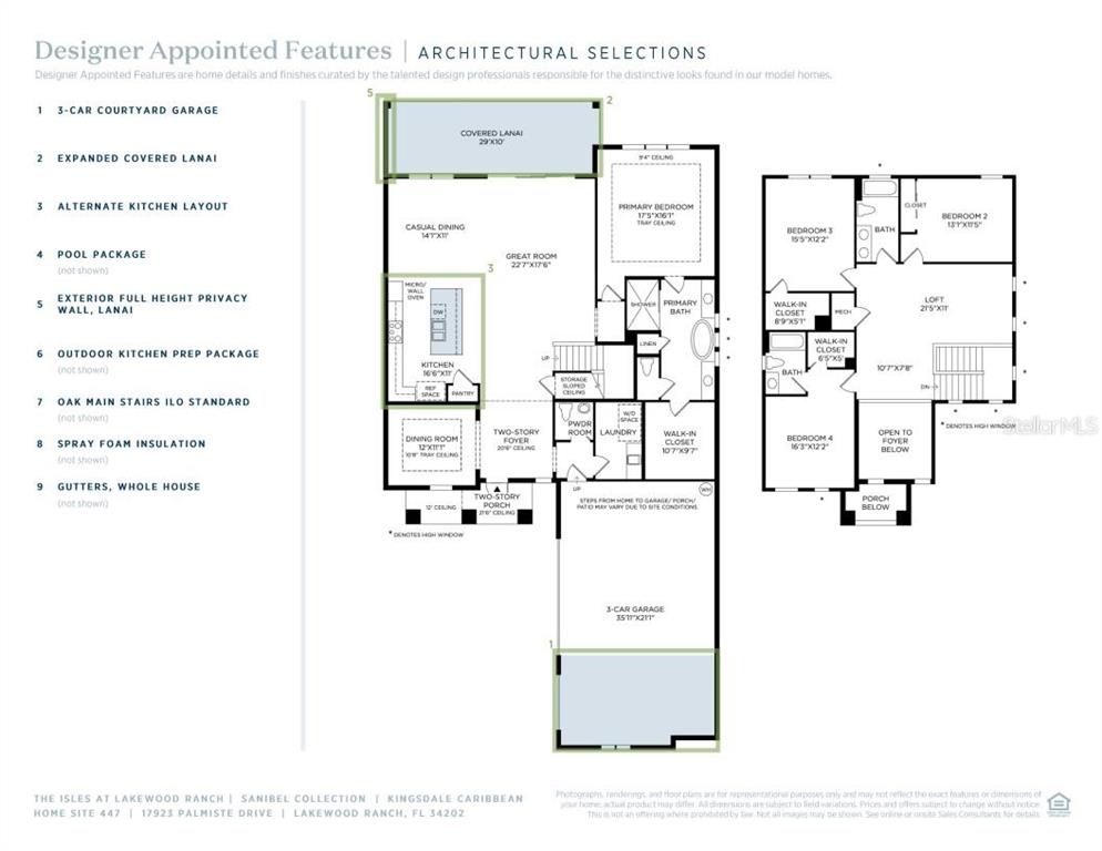 17923 Palmiste Drive Bradenton, FL 34202 - Photo 3 of 35 a picture of a floor plan