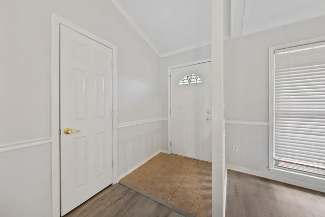 a view of an empty room