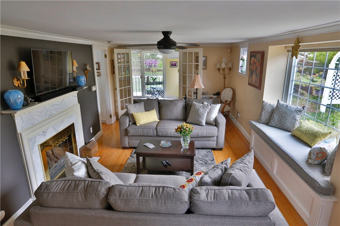 86 St George Court Warwick, RI 02888 - Photo 5 of 39 Living Room view of Marble Gas Fire Place