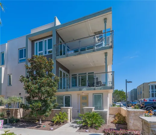 a front view of a building with street view