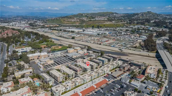 an aerial view of a city