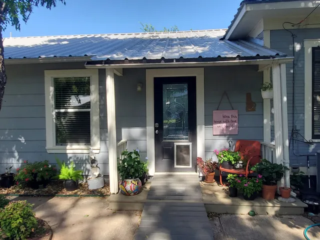 a front view of a house