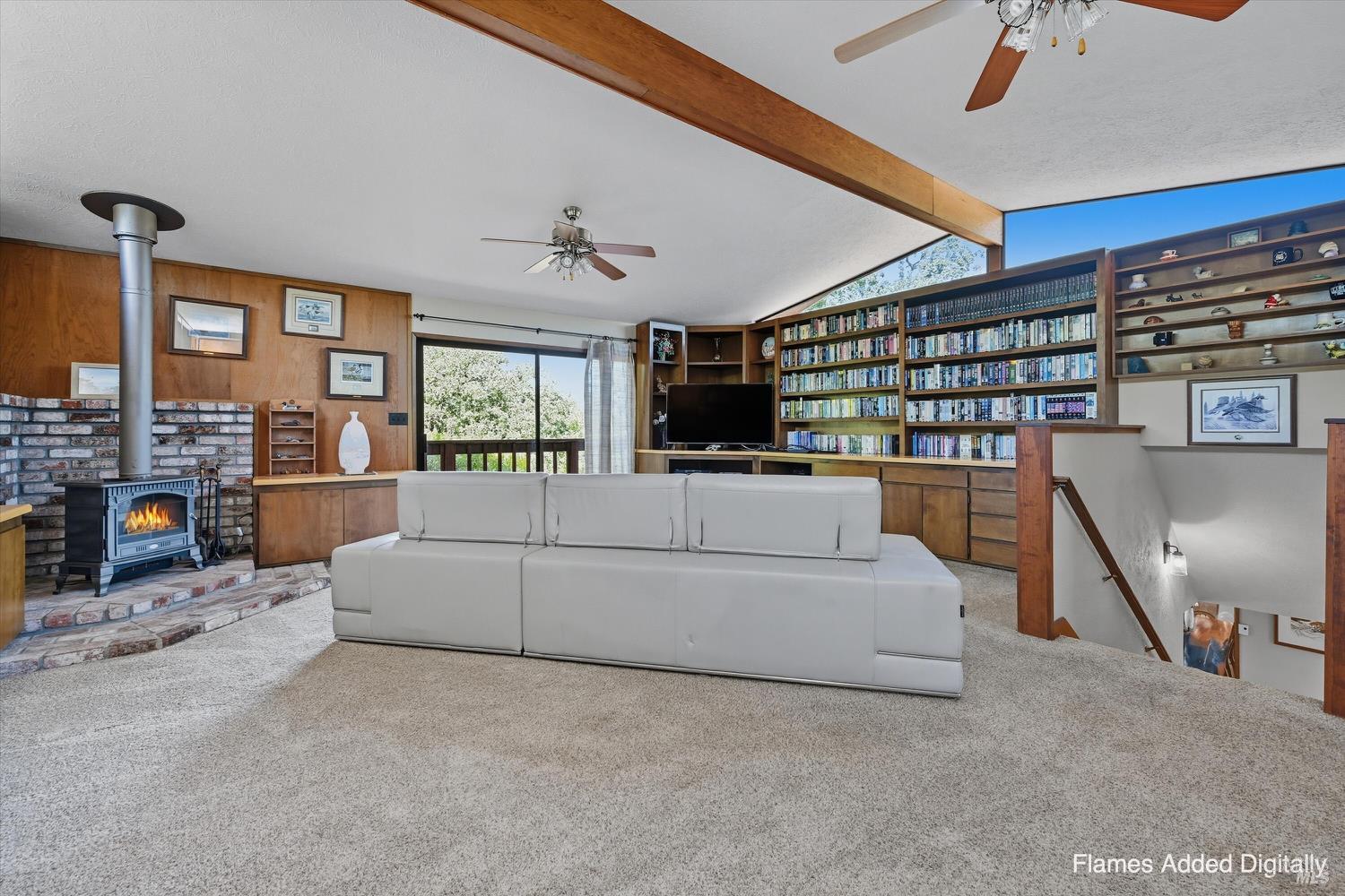 2487 Olivet Road Santa Rosa, CA 95401 - Photo 17 of 48 a living room with furniture and a book shelf