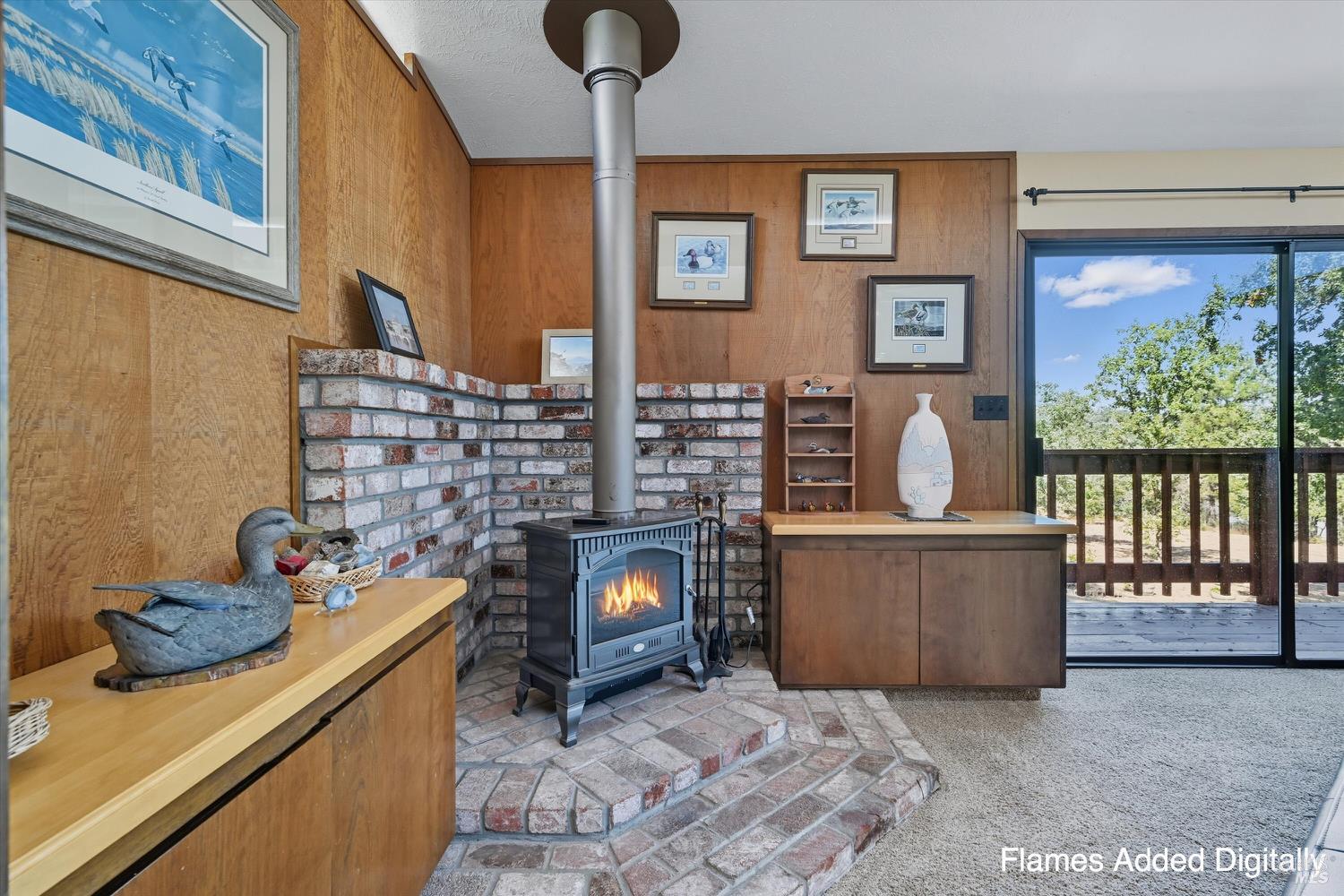 2487 Olivet Road Santa Rosa, CA 95401 - Photo 20 of 48 a living room with furniture and a fireplace