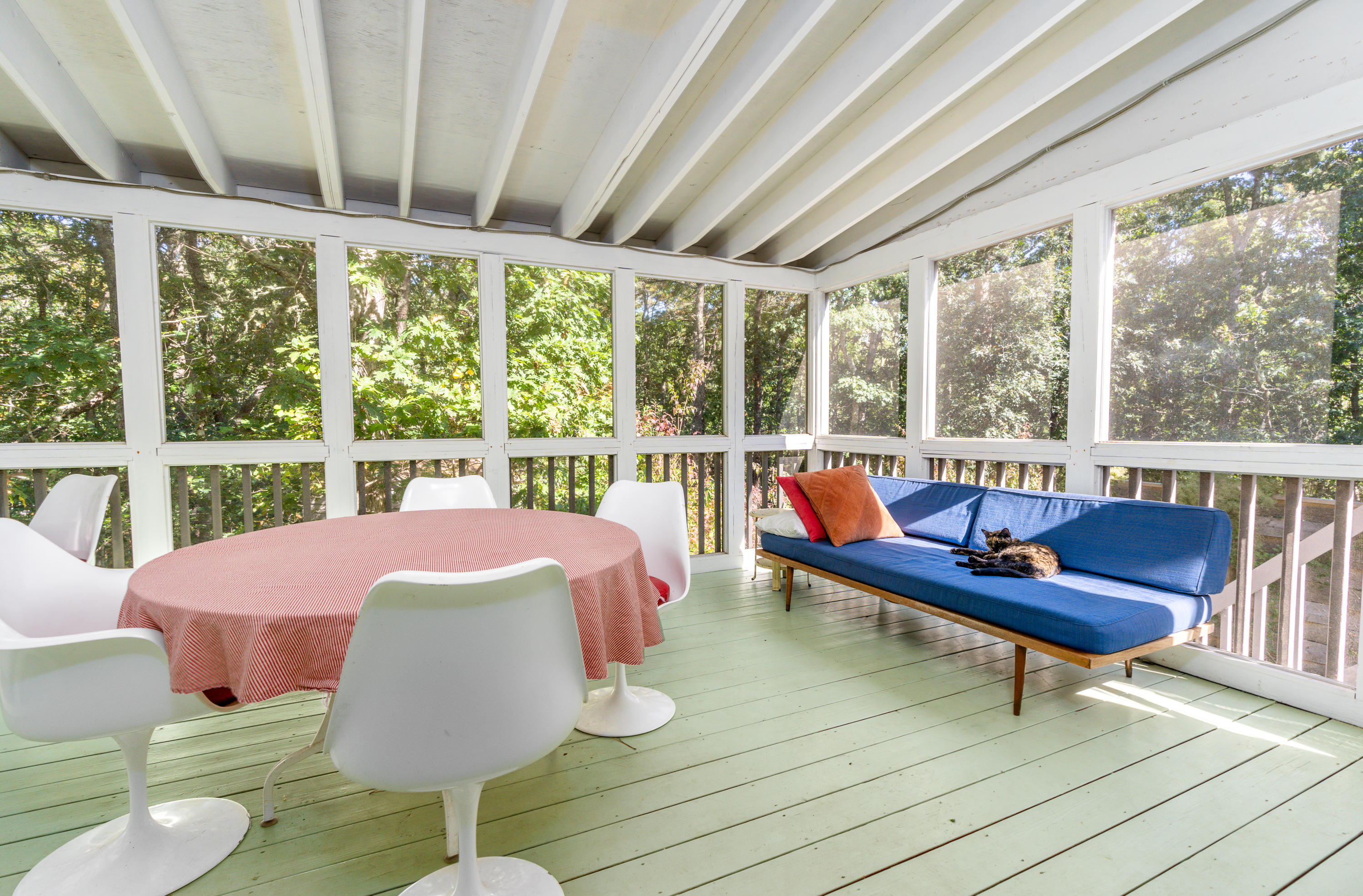 16 Meadow View Wellfleet, MA 02667 - Photo 15 of 36 a living room with furniture and a floor to ceiling window