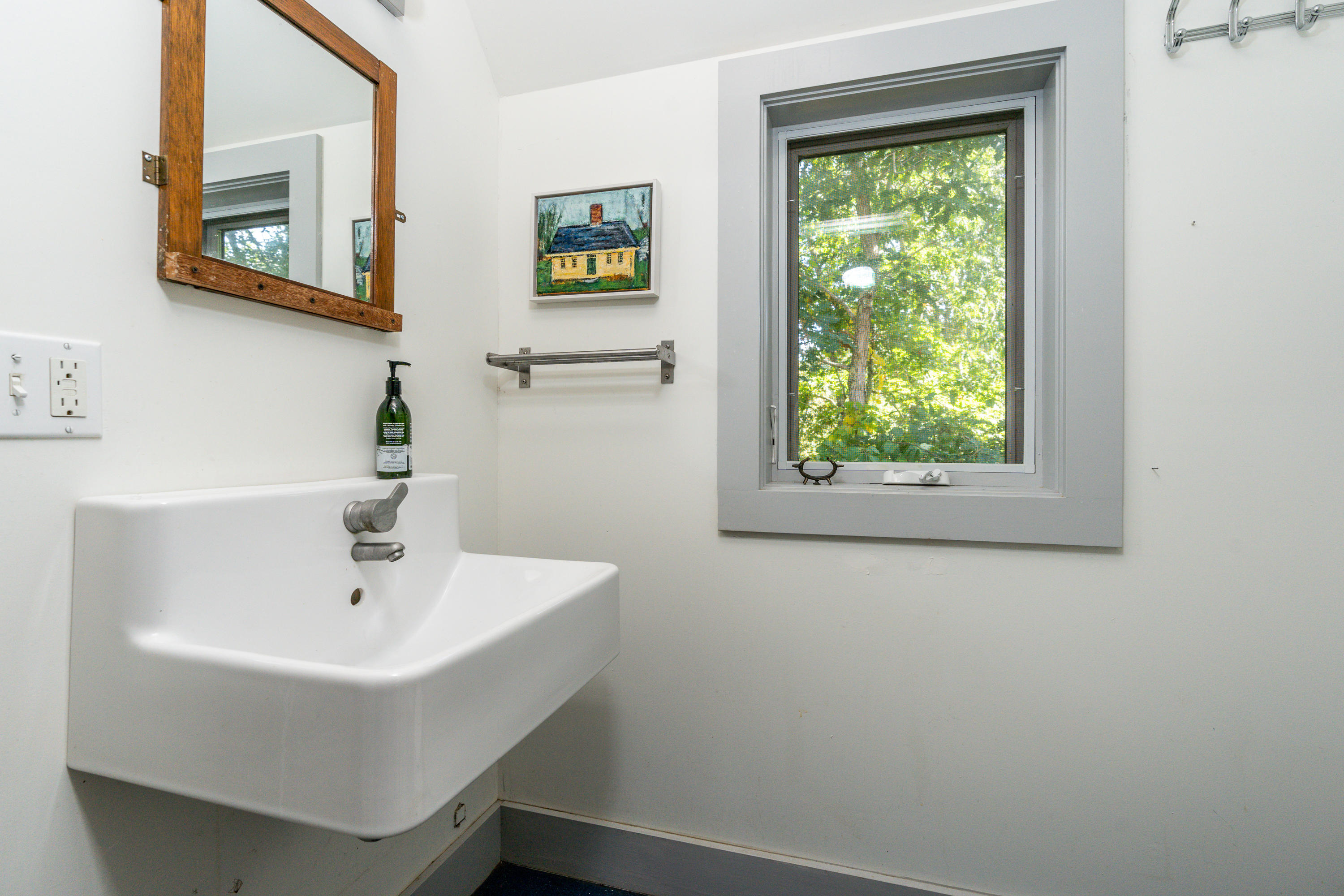 16 Meadow View Wellfleet, MA 02667 - Photo 34 of 36 a bathroom with a sink and a window