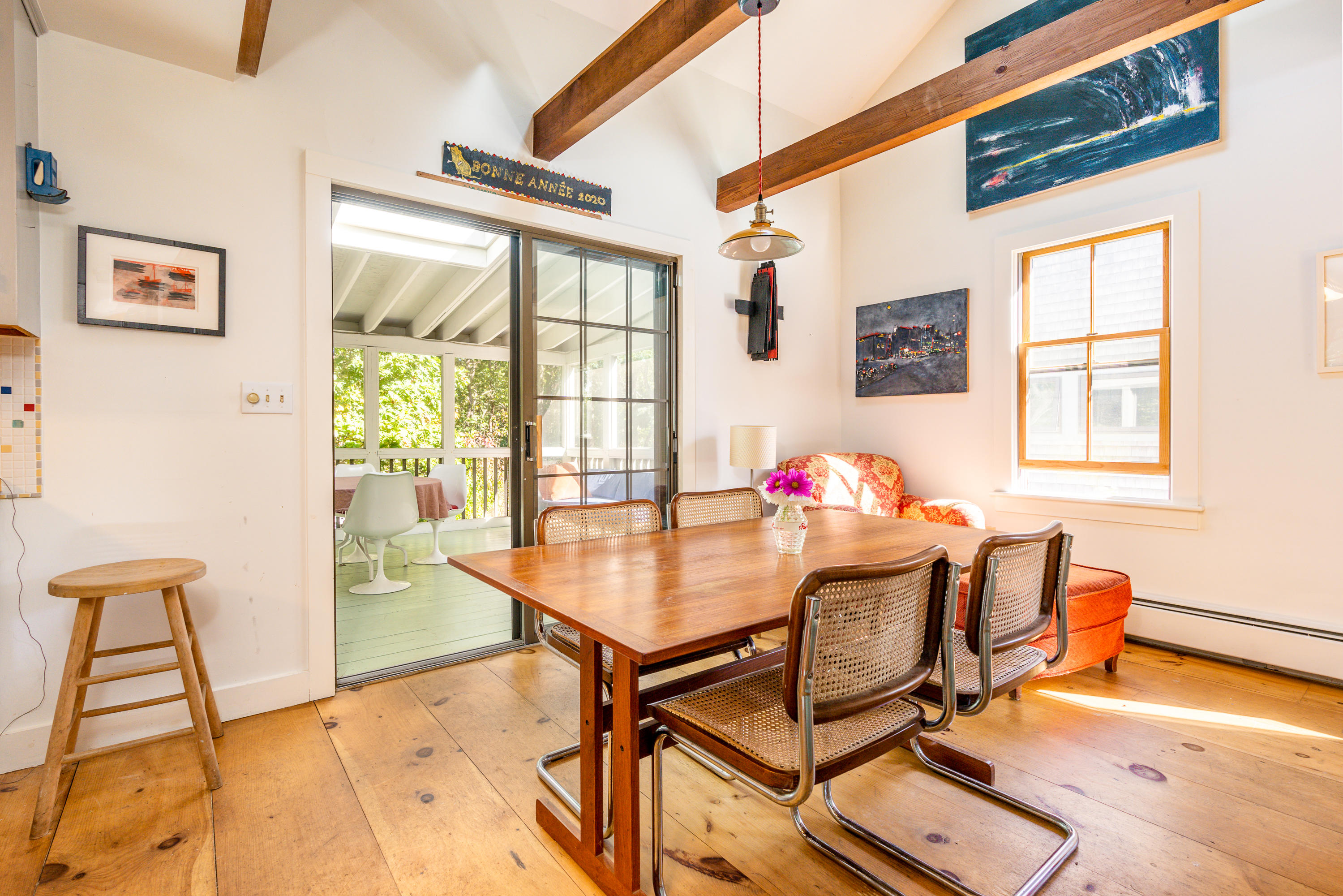 16 Meadow View Wellfleet, MA 02667 - Photo 8 of 36 a view of a dining room with furniture and a window