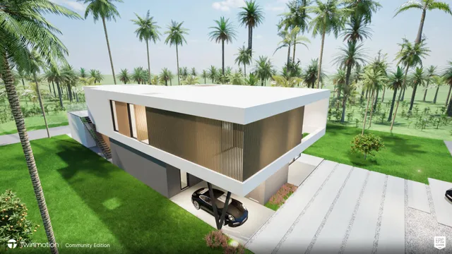 a view of a backyard with plants and a tub