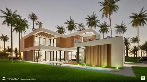 a front view of a house with a garden and yard