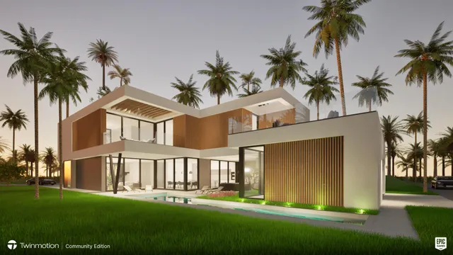 a front view of a house with a garden and yard