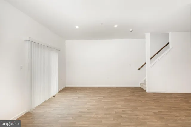 a view of an empty room