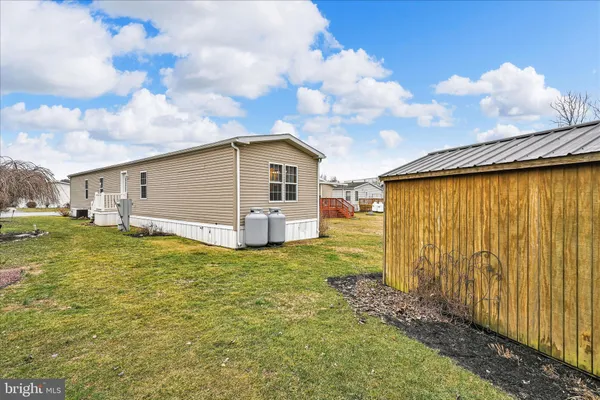 a bathroom with a sink and a yard