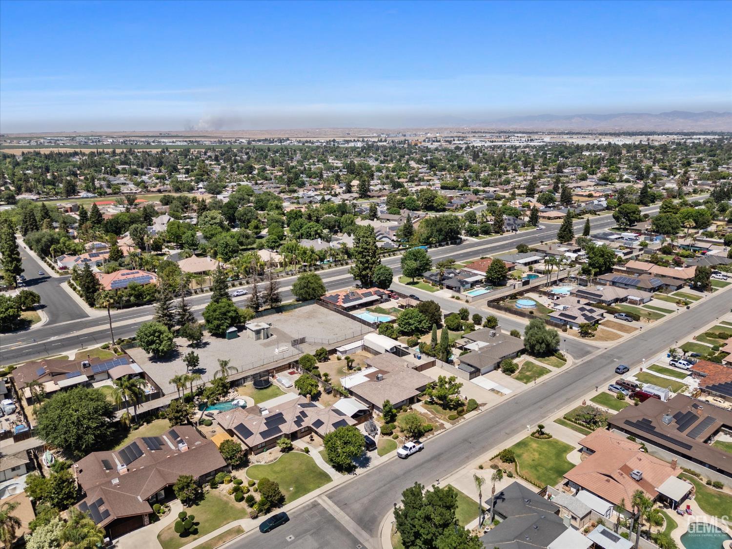 Undisclosed Address Bakersfield, CA 93308 - Photo 17 of 50 an aerial view of a city
