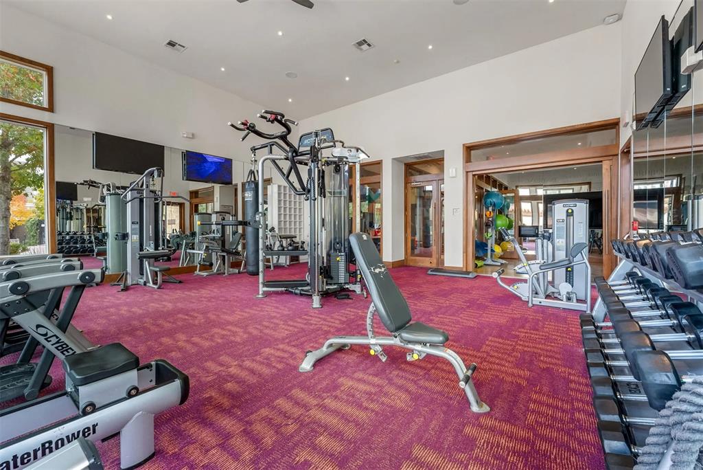 12700 Ridgeline Boulevard, Unit 31111207 Cedar Park, TX 78613 - Photo 12 of 16 a room with lots of gym equipment