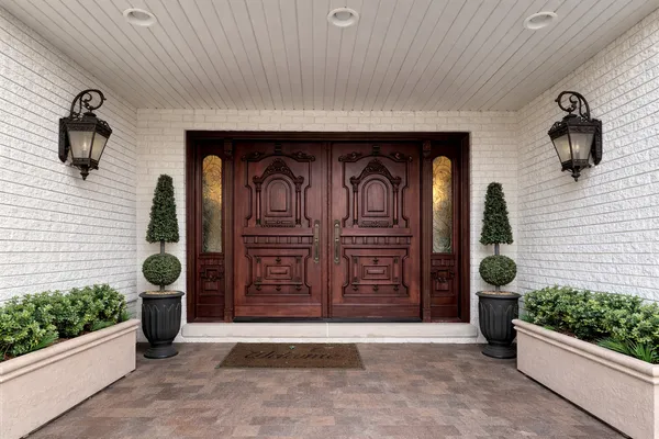 a view of a door and chair door