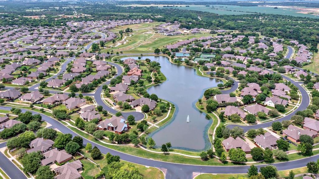 404 Calder Street Waco, TX 76712 - Photo 40 of 40 an aerial view of lake and residential houses with outdoor space