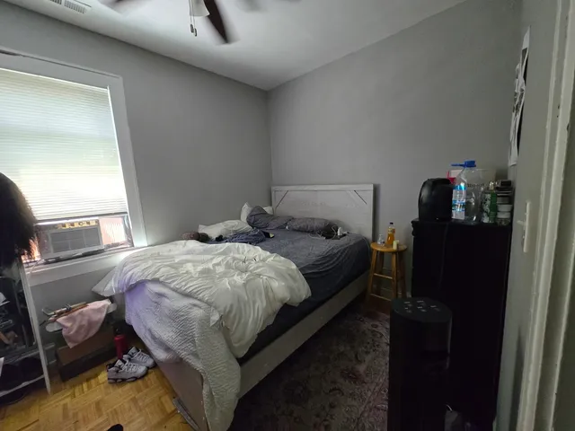 a room with furniture and a window