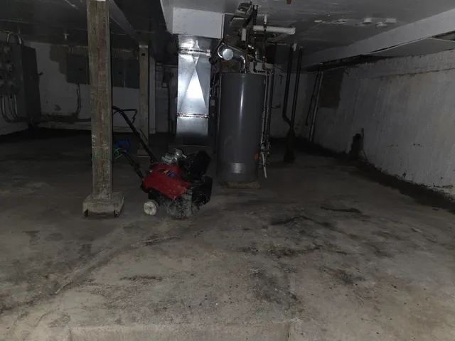 a view of storage and utility room