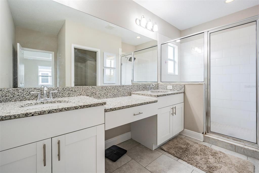 3016 Alachua Place New Port Richey, FL 34655 - Photo 17 of 65 a bathroom with a granite countertop sink and a mirror