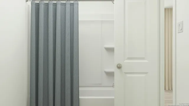 a close up of a bathtub