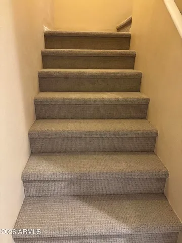 a close up view of entryway