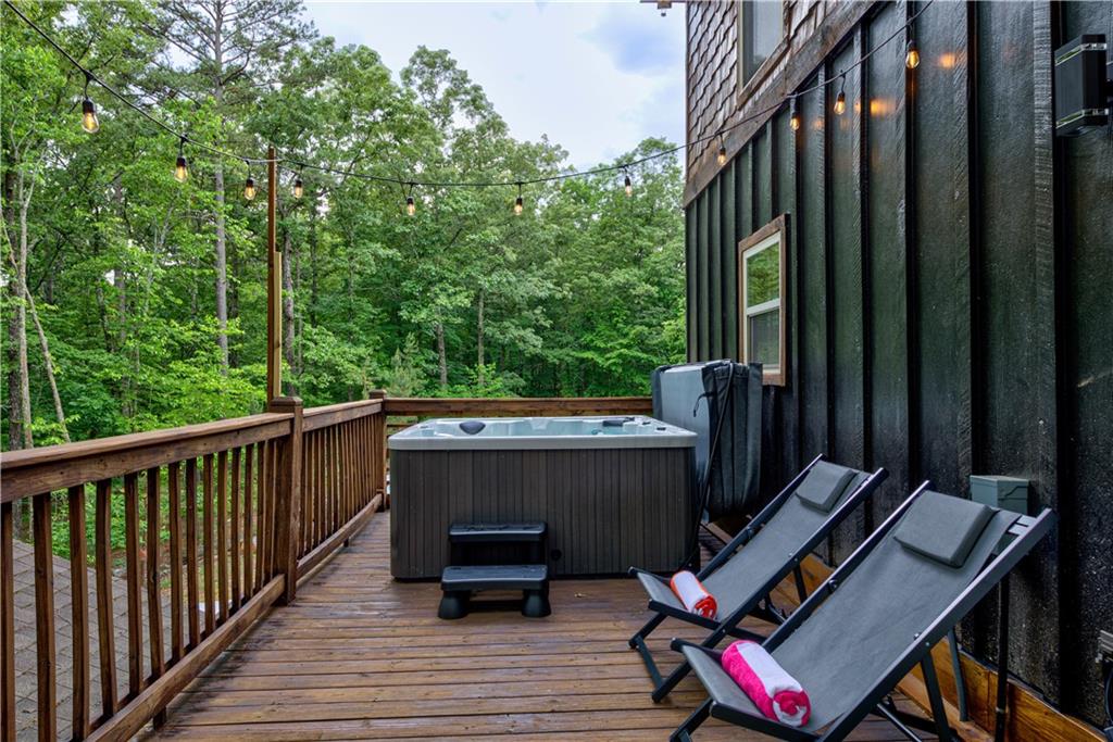 774 Kelly Ridge Drive Blue Ridge, GA 30513 - Photo 68 of 99 a view of balcony with wooden floor and outdoor seating