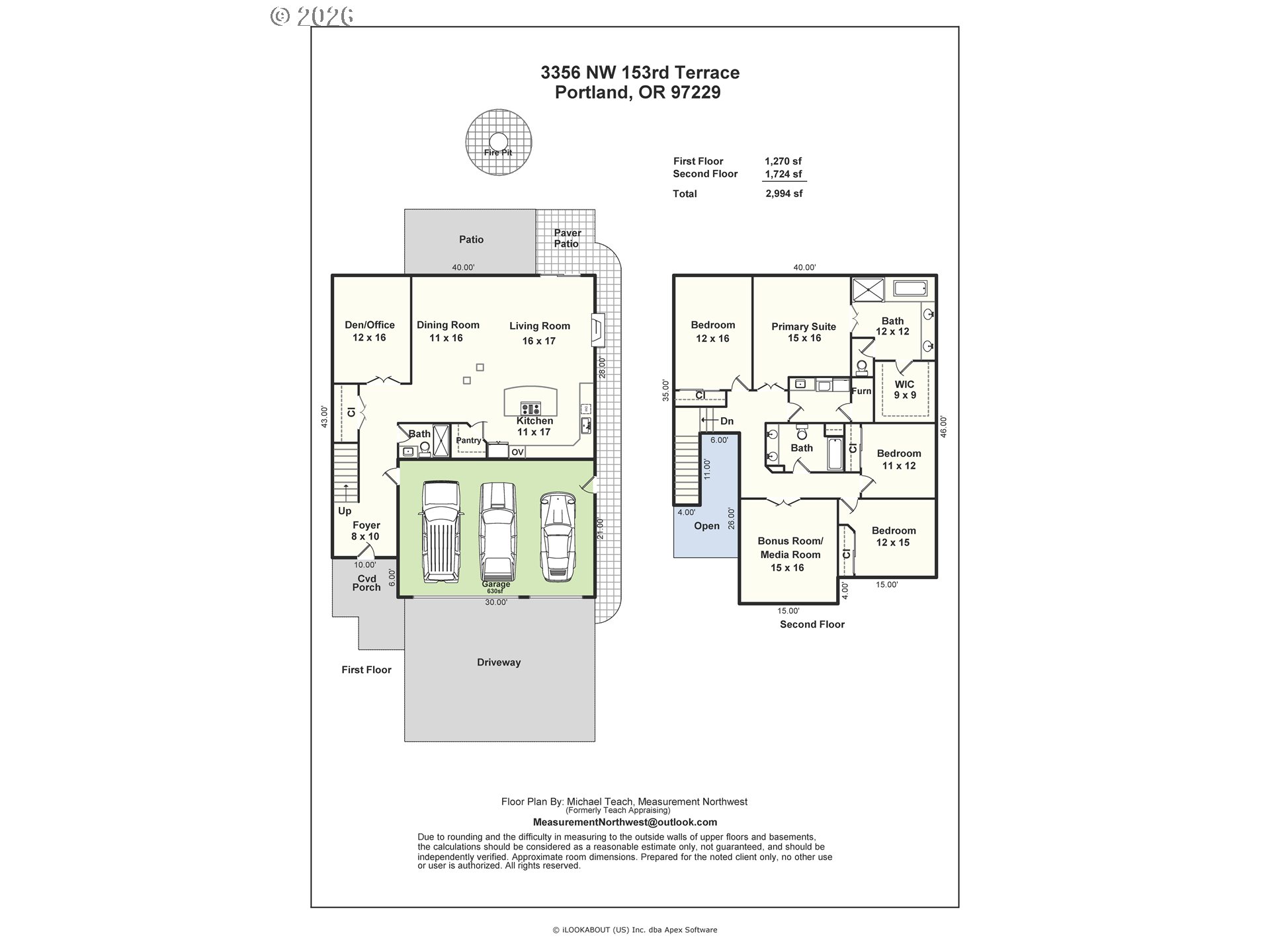 3356 Northwest 153rd Terrace Portland, OR 97229 - Photo 24 of 24 a picture of a floor plan